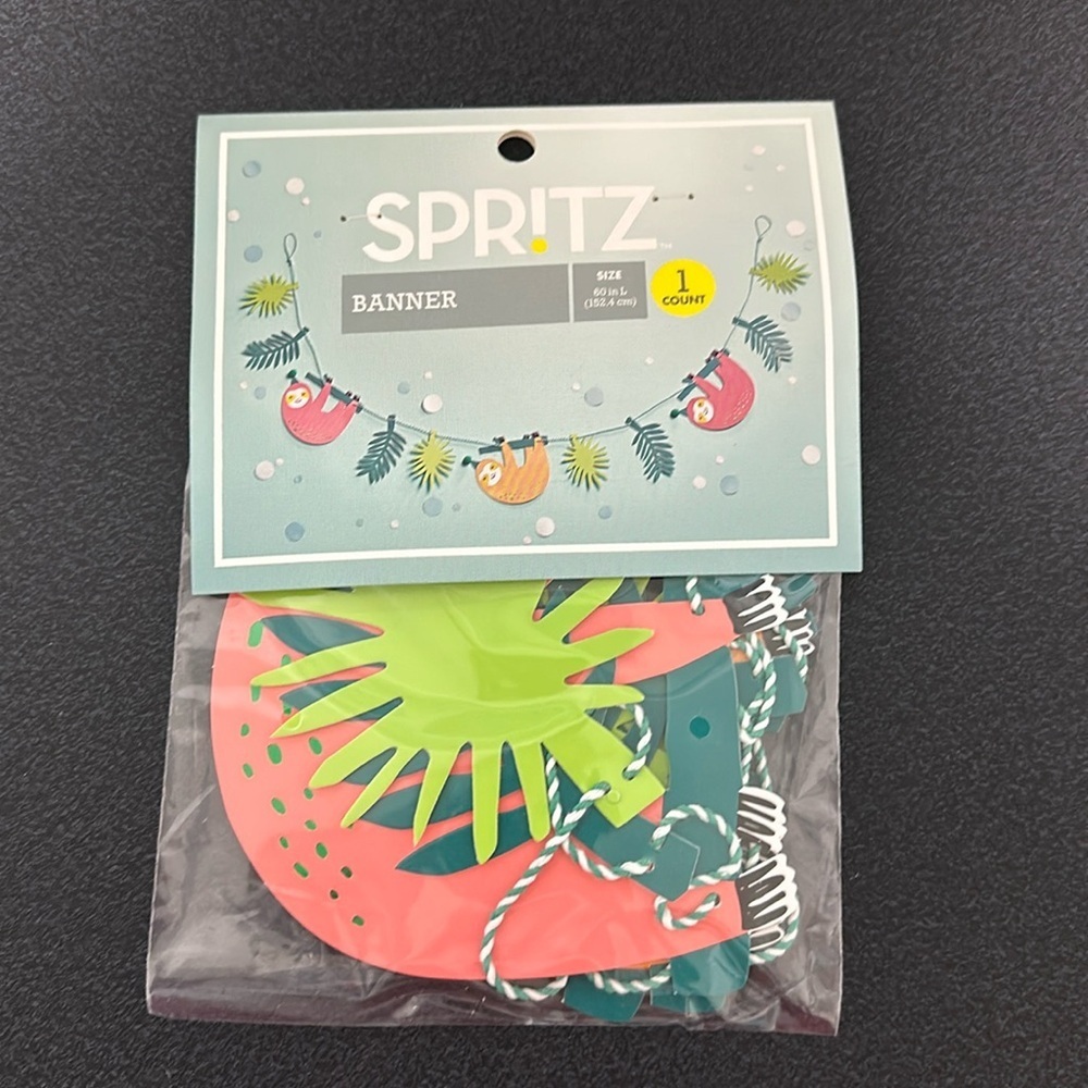 Spritz sloth party decoration